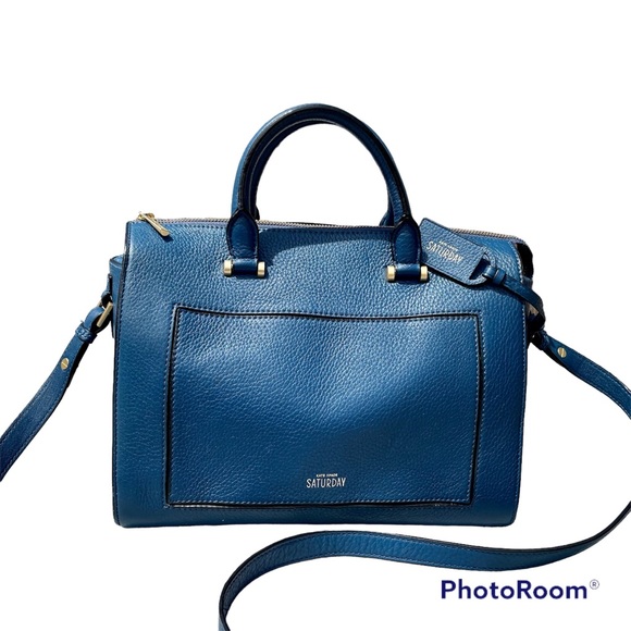 kate spade Handbags - Kate Spade ♠️ New York Saturday weekend Bag blue leather EUC